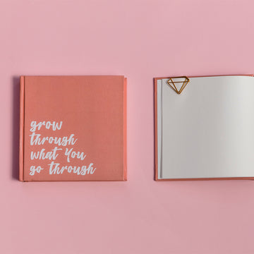 Grow Through What You Go Through Square Hardcover Notebook
