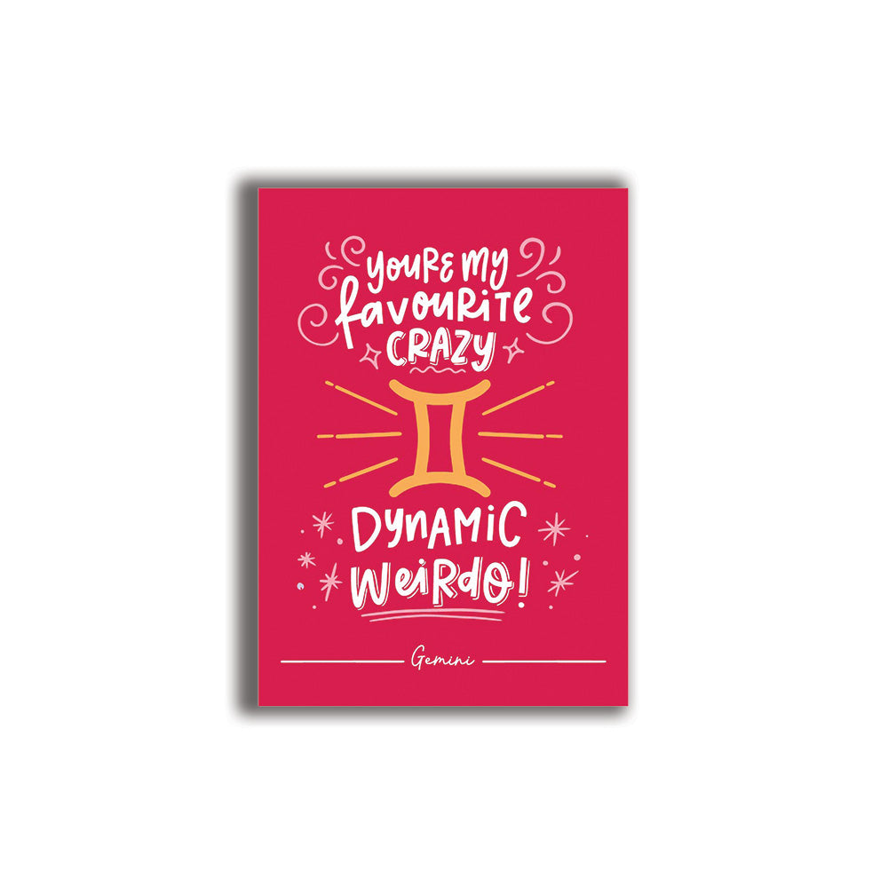 Gemini Zodiac Sign Card