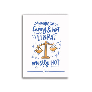 Libra Zodiac Sign Card