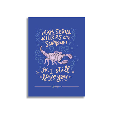 Scorpio Zodiac Sign Card