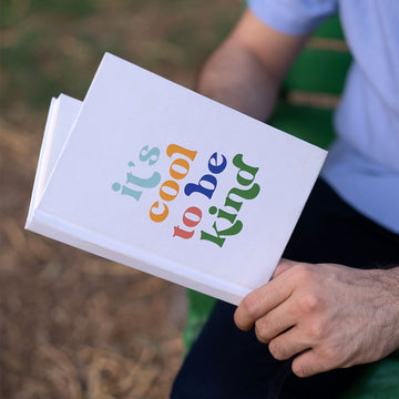 It's Cool To Be Kind Hardcover Notebook